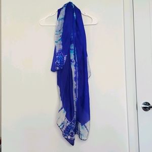 Urban Outfitters - Deena & Ozzy - 100% Silk Ocean Pattern Scarf